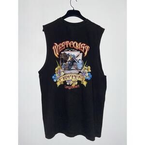 Vintage West Coast Choppers Tank Top CFL Jesse Who Long Beach 2 Sided Large